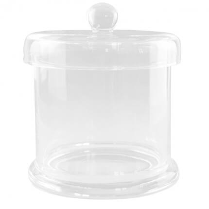 Glass cylinder with lid