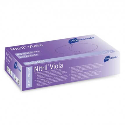 Nitrile Viola examination gloves