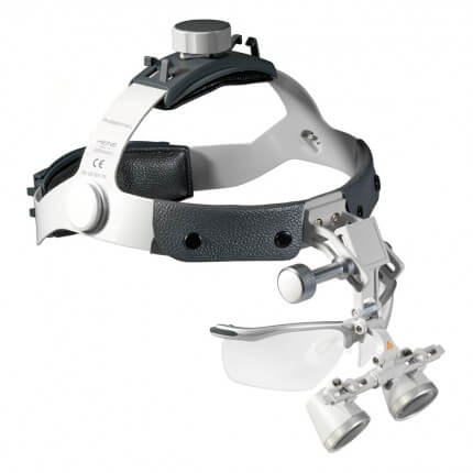 HEINE HR 2.5 x High Resolution Binocular Loupe on Professional L Headband