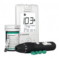 BBraun Omnitest 5 Blutzuckermessgerät Set BBraun Omnitest 5 Blutzuckermessgerät Set