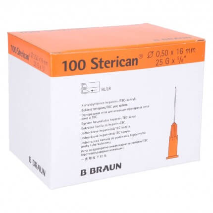 Sterican cannulas for heparin and tuberculin