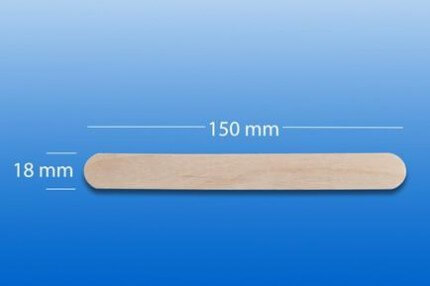 Wooden mouth spatula, sterile