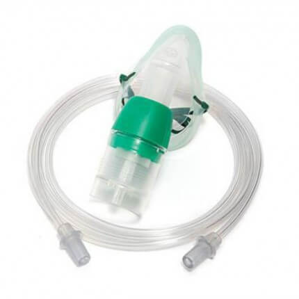 Nebulizer set with mask and hose