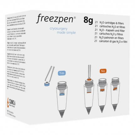 Nachfüllpatronen für Freezpen Kryochirurgie-Gerät