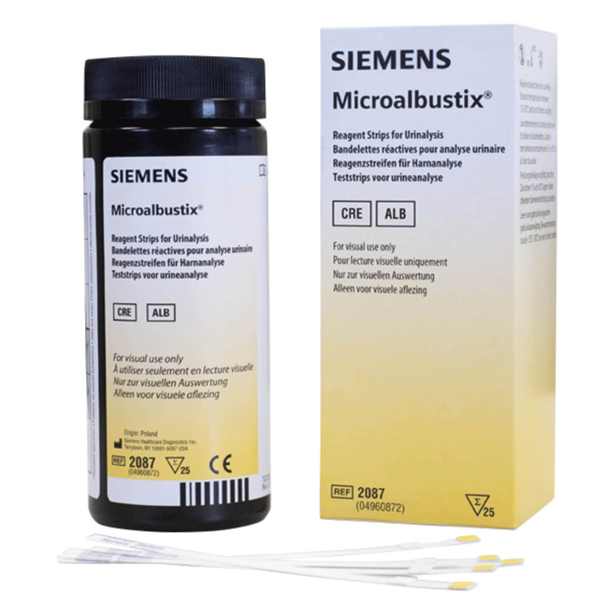 Siemens Albustix bandelettes réactives - Protéinurie - Albumine