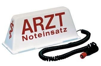 Auto-Dachschild Arzt Noteinsatz Auto-Dachschild Arzt Noteinsatz