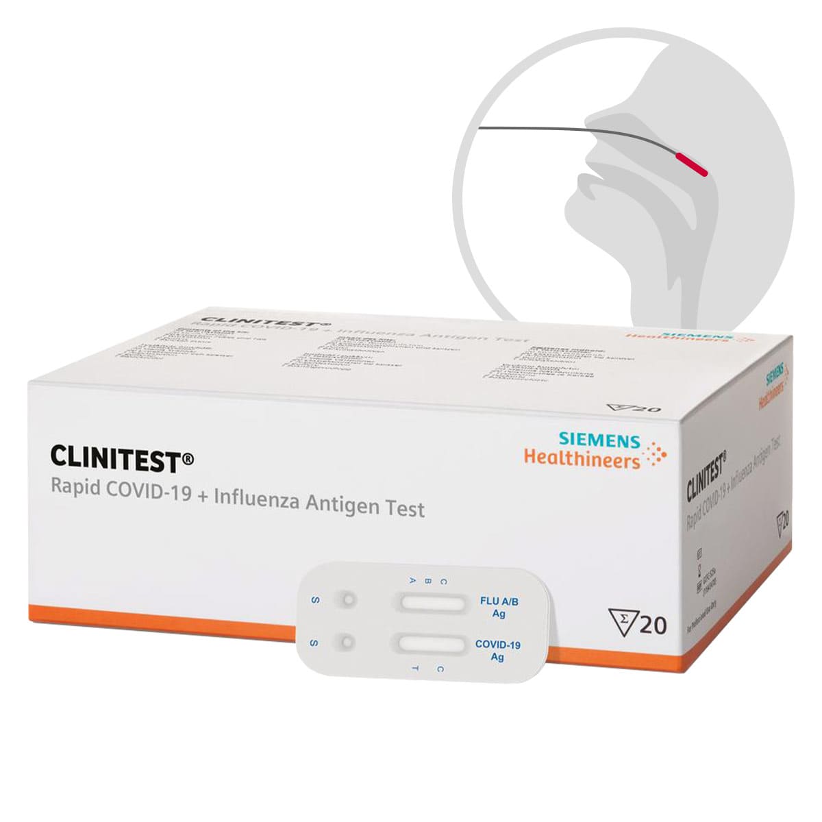 Siemens Test antigénique Clinitest Rapid COVID-19 + Grippe