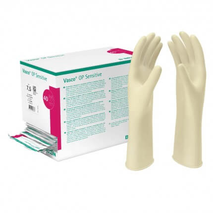 Gants chirurgicaux en latex Vasco OP Sensitive